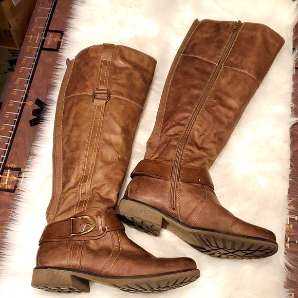 BareTraps Shoes Baretraps Wide Calf Salvador Boots Size 75m Poshmark